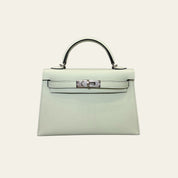 Hermès Vert Fizz Mini Kelly Sellier 20 Epsom Palladium Hardware