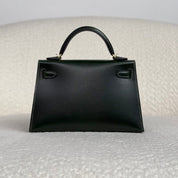 Hermès Vert Fonce Mini Kelly Sellier 20 Box Gold Hardware