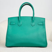 Hermès Vert Jade Birkin 25 Epsom Gold Hardware