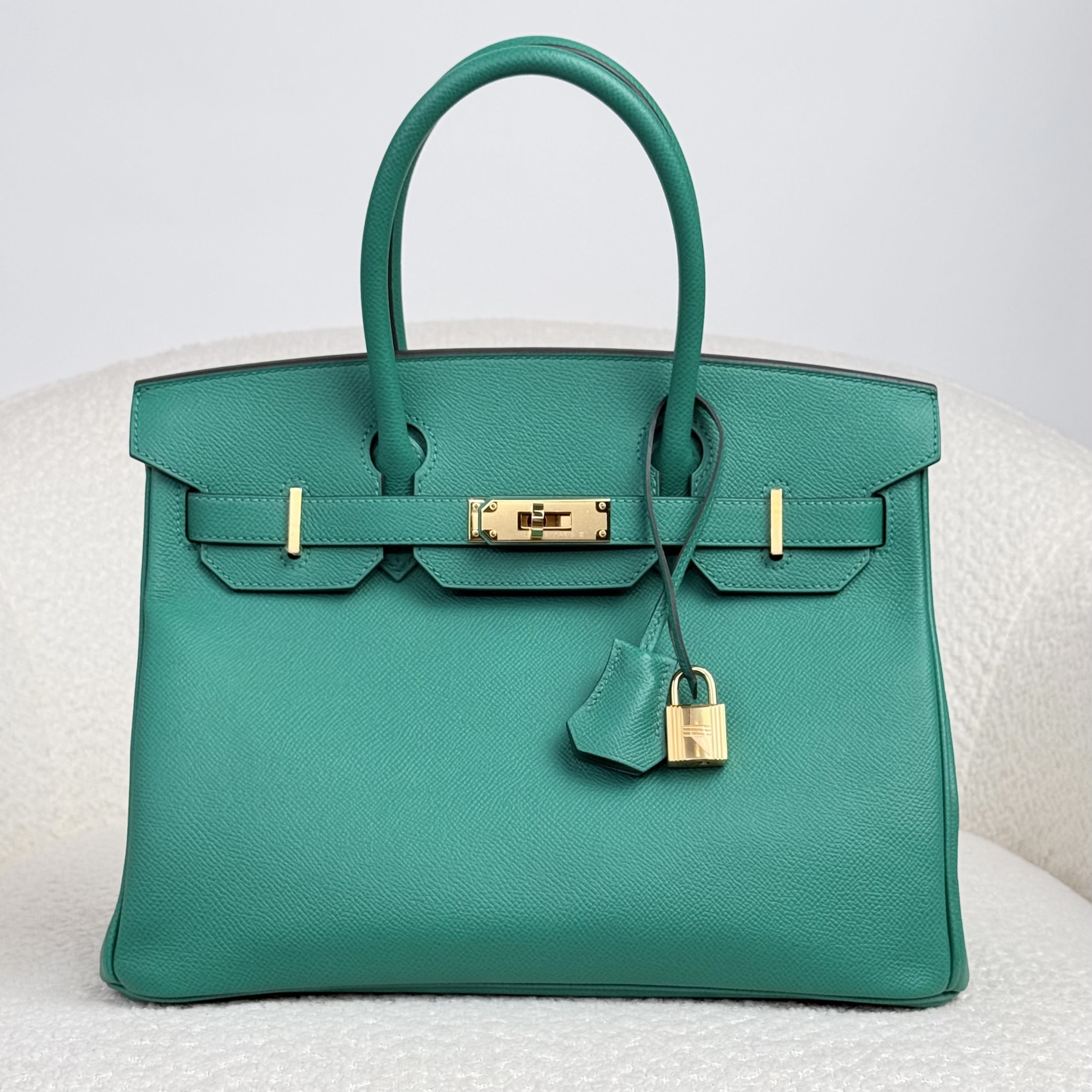 Hermès Vert Jade Birkin 25 Epsom Gold Hardware