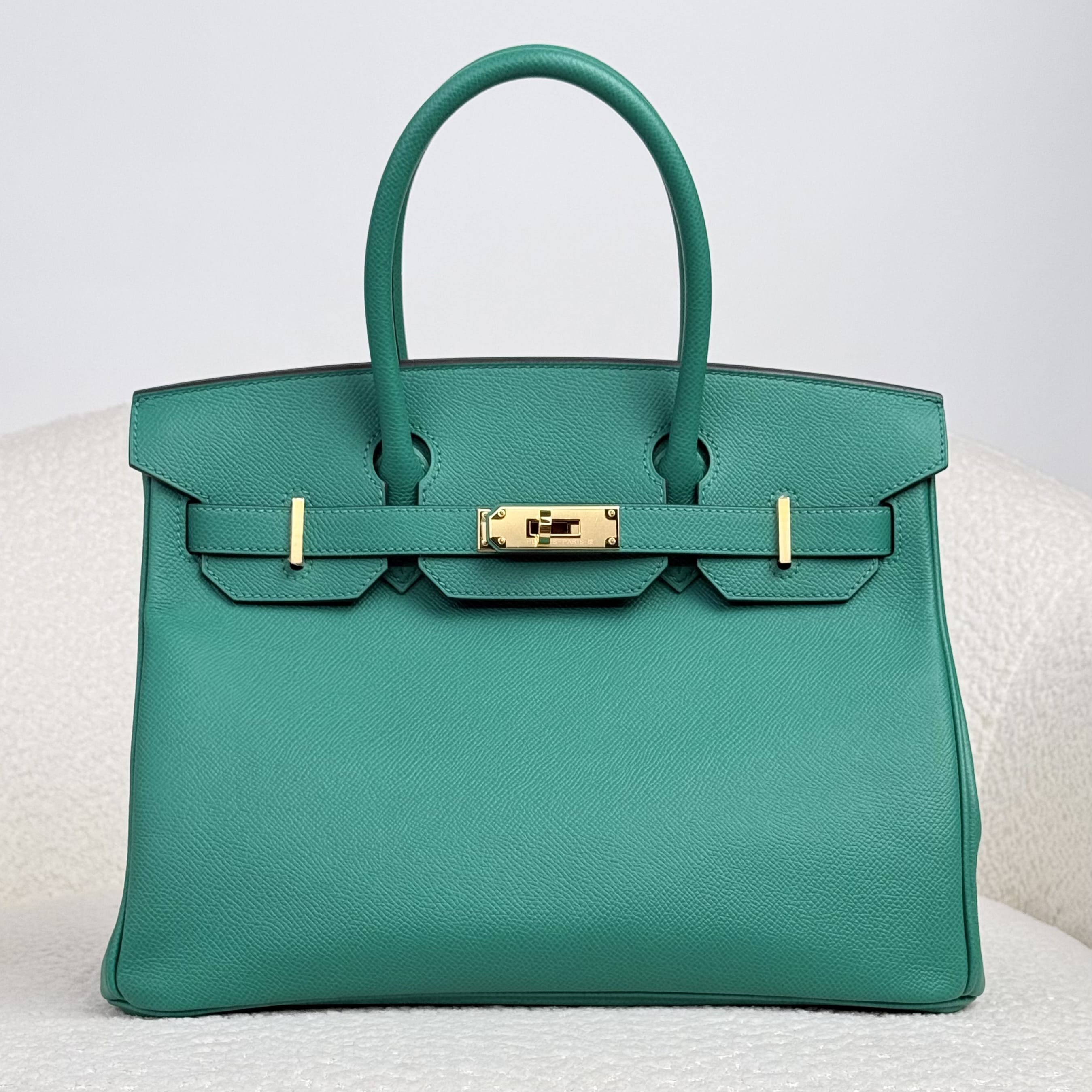 Hermès Vert Jade Birkin 25 Epsom Gold Hardware