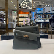 Hermès Vert Mangrove Kelly En Desordre Sellier 20 Epsom Permabrass Hardware Limited Edition