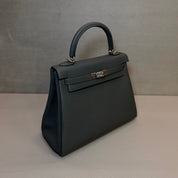 Hermès Vert Mangrove Kelly Retourne 25 Togo Palladium Hardware