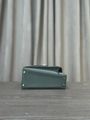 Hermès Vert Mangrove Mini Kelly En Desordre 20 Permabrass Hardware Limited Edition