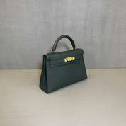 Hermès Vert Mangrove Mini Kelly Sellier 20 Epsom Gold Hardware