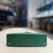 Hermès Vert Moyen Mini Kelly Sellier 20 Madame Palladium Hardware