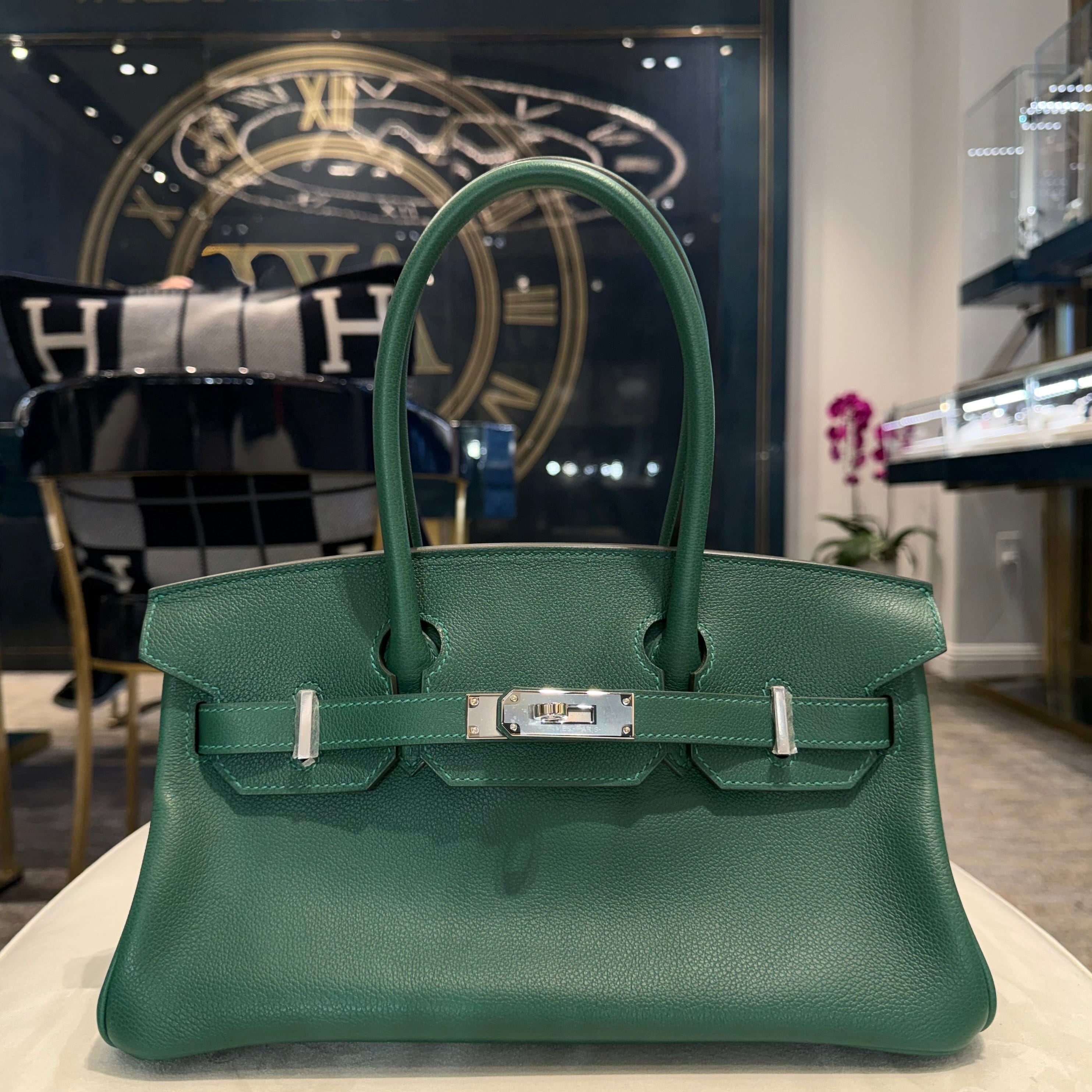 Hermès Birkin Shoulder 29 Vert Moyen – Green Birkin Bag Evercolor