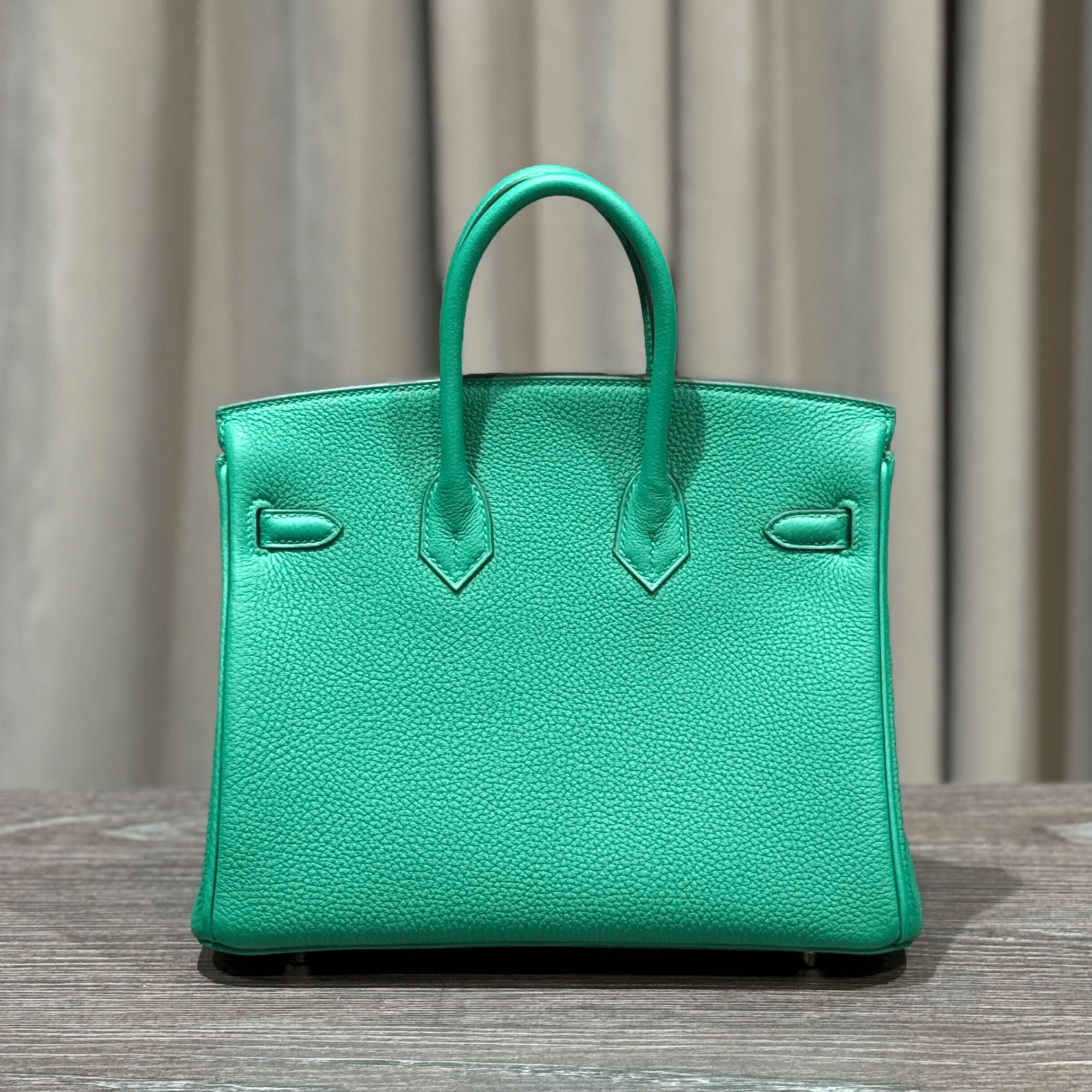 Hermès Vert Vertigo Birkin 25 Togo Palladium Hardware