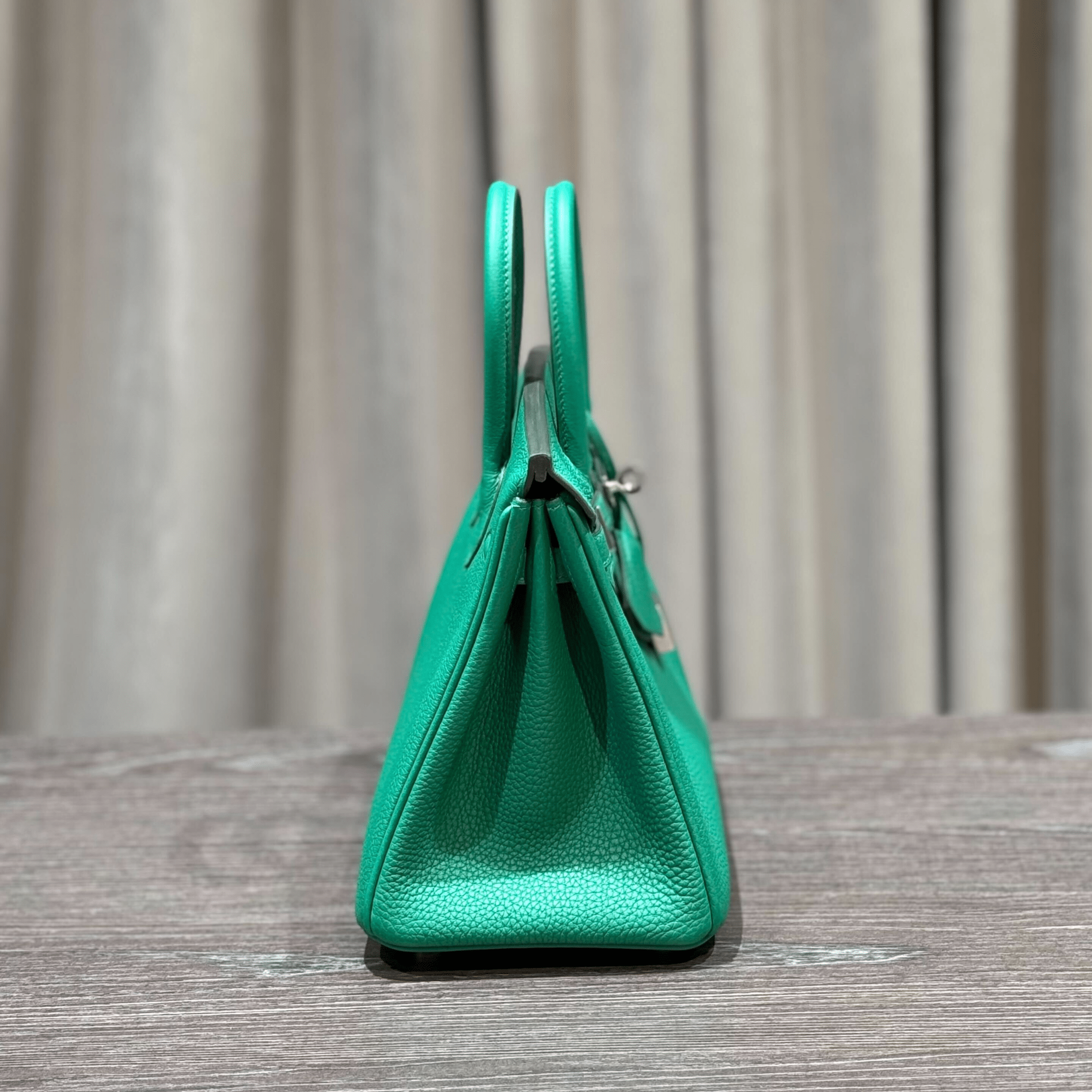 Hermès Vert Vertigo Birkin 25 Togo Palladium Hardware