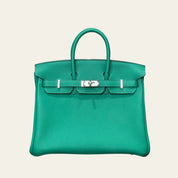 Hermès Vert Vertigo Birkin 25 Togo Palladium Hardware
