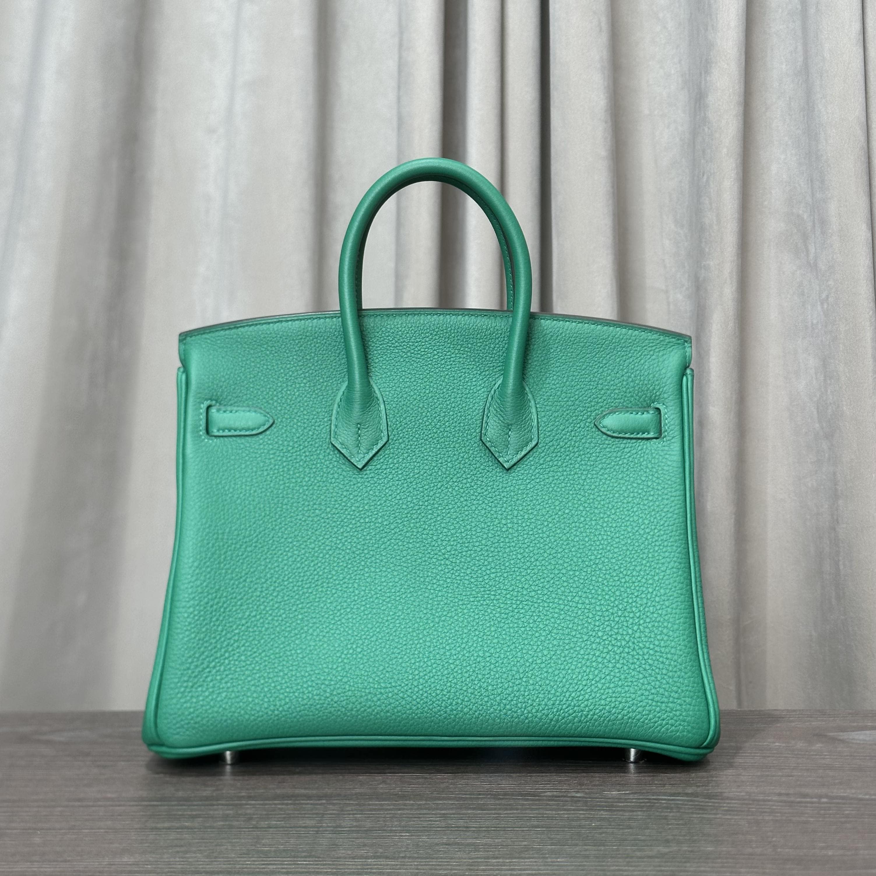 Hermès Vert Vertigo Birkin 25 Togo Palladium Hardware