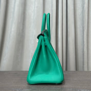 Hermès Vert Vertigo Birkin 25 Togo Palladium Hardware