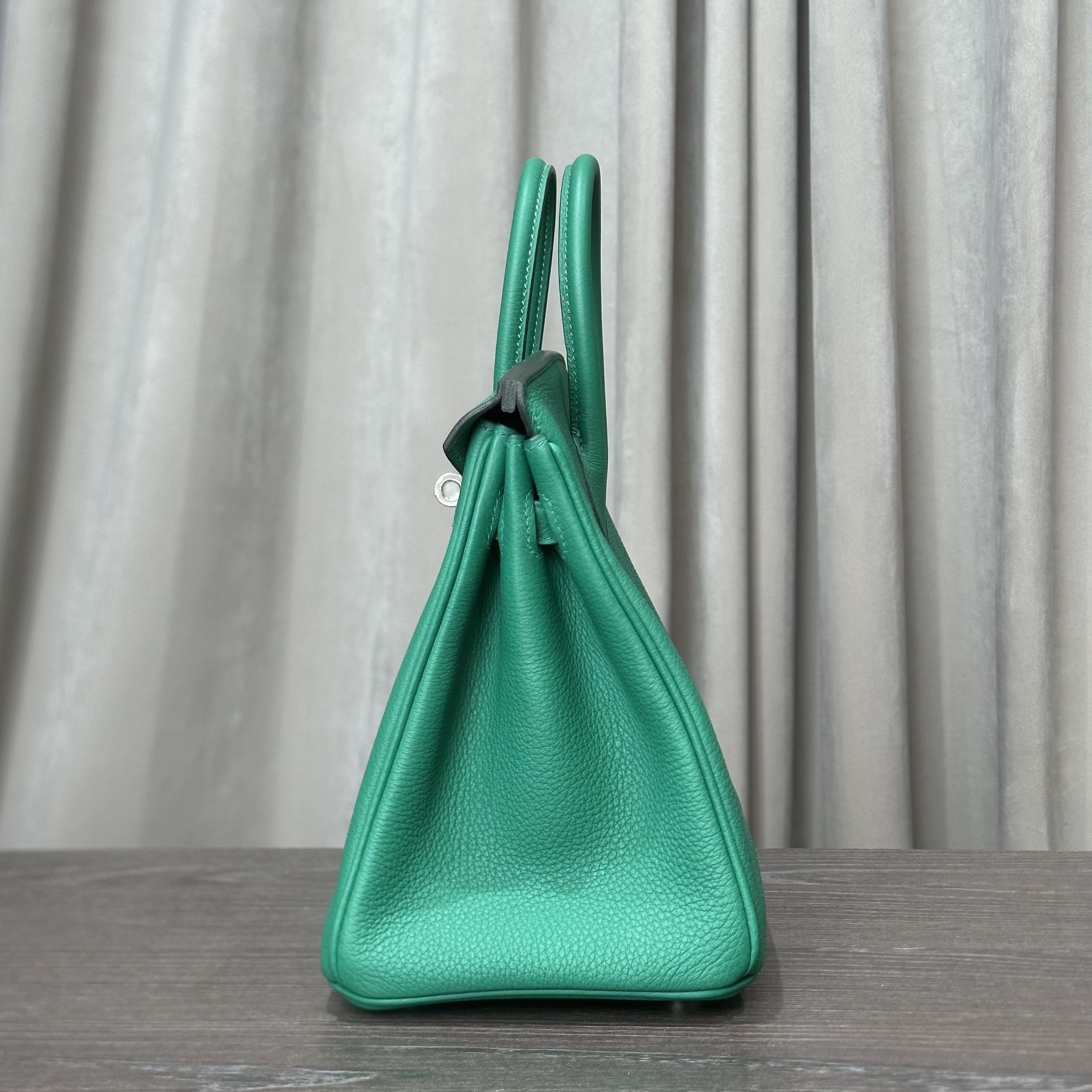 Hermès Vert Vertigo Birkin 25 Togo Palladium Hardware