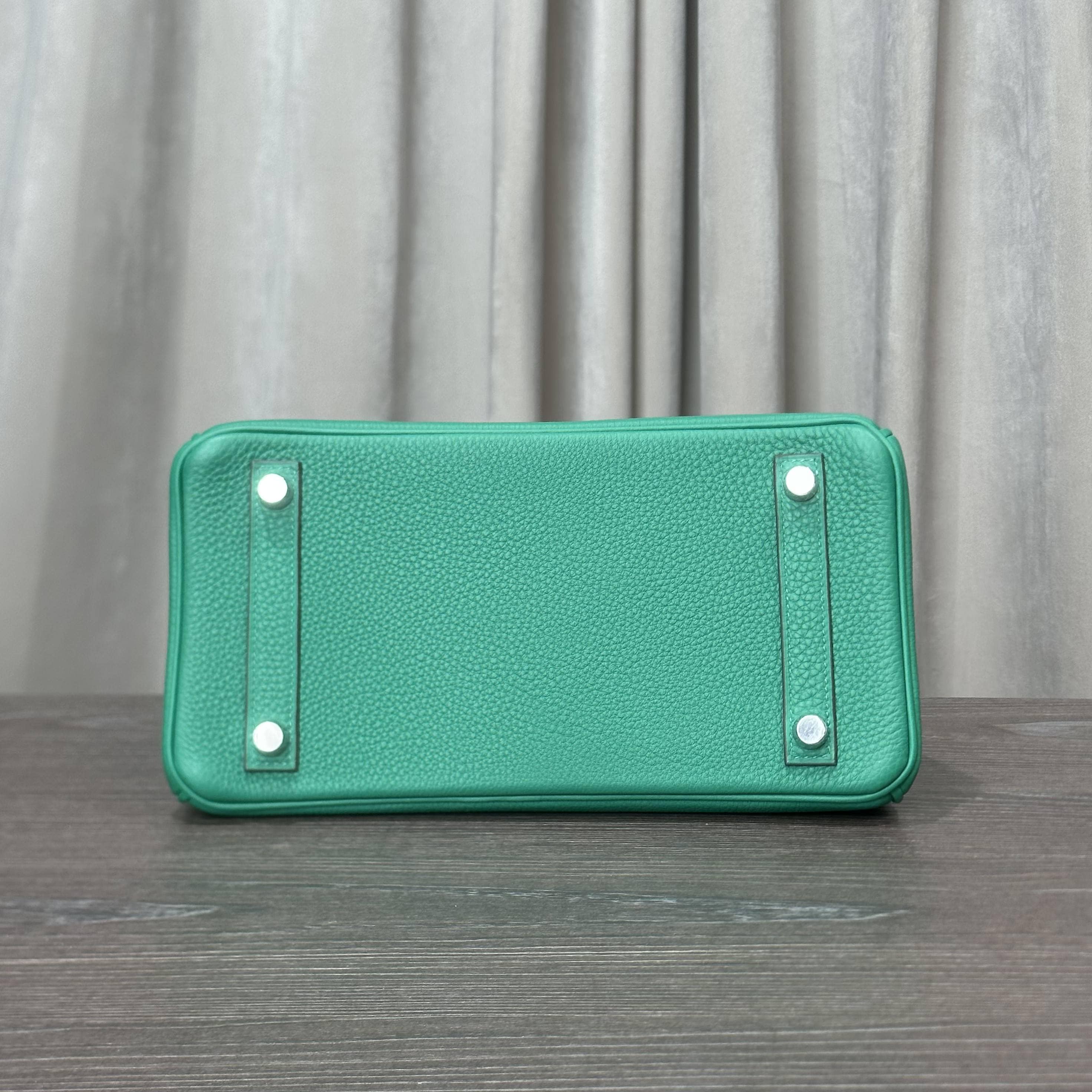 Hermès Vert Vertigo Birkin 25 Togo Palladium Hardware