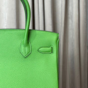 Hermès Vert Yucca Birkin 30 Togo Palladium Hardware