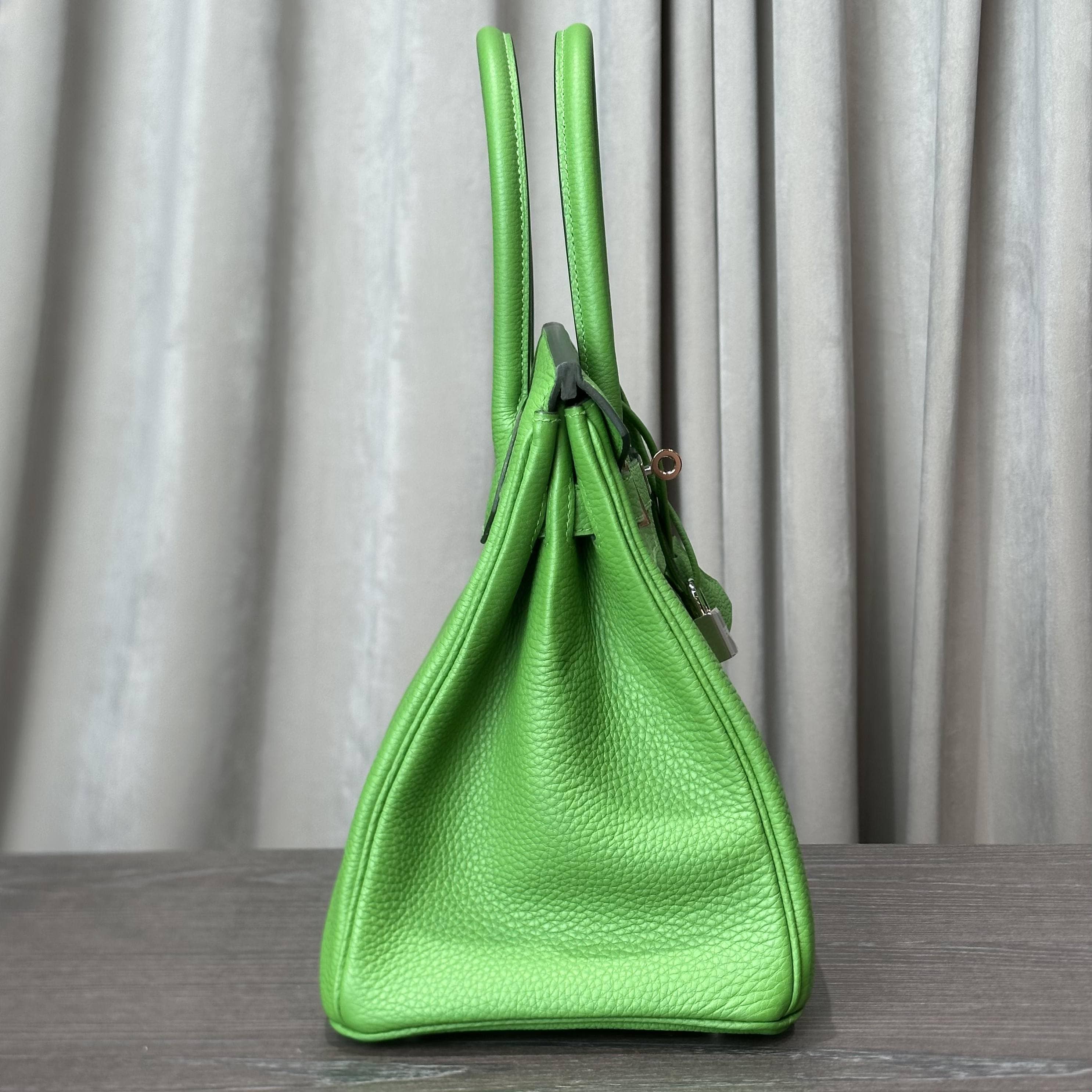 Hermès Vert Yucca Birkin 30 Togo Palladium Hardware