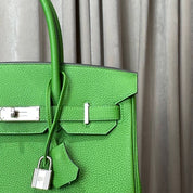 Hermès Vert Yucca Birkin 30 Togo Palladium Hardware