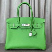 Hermès Vert Yucca Birkin 30 Togo Palladium Hardware