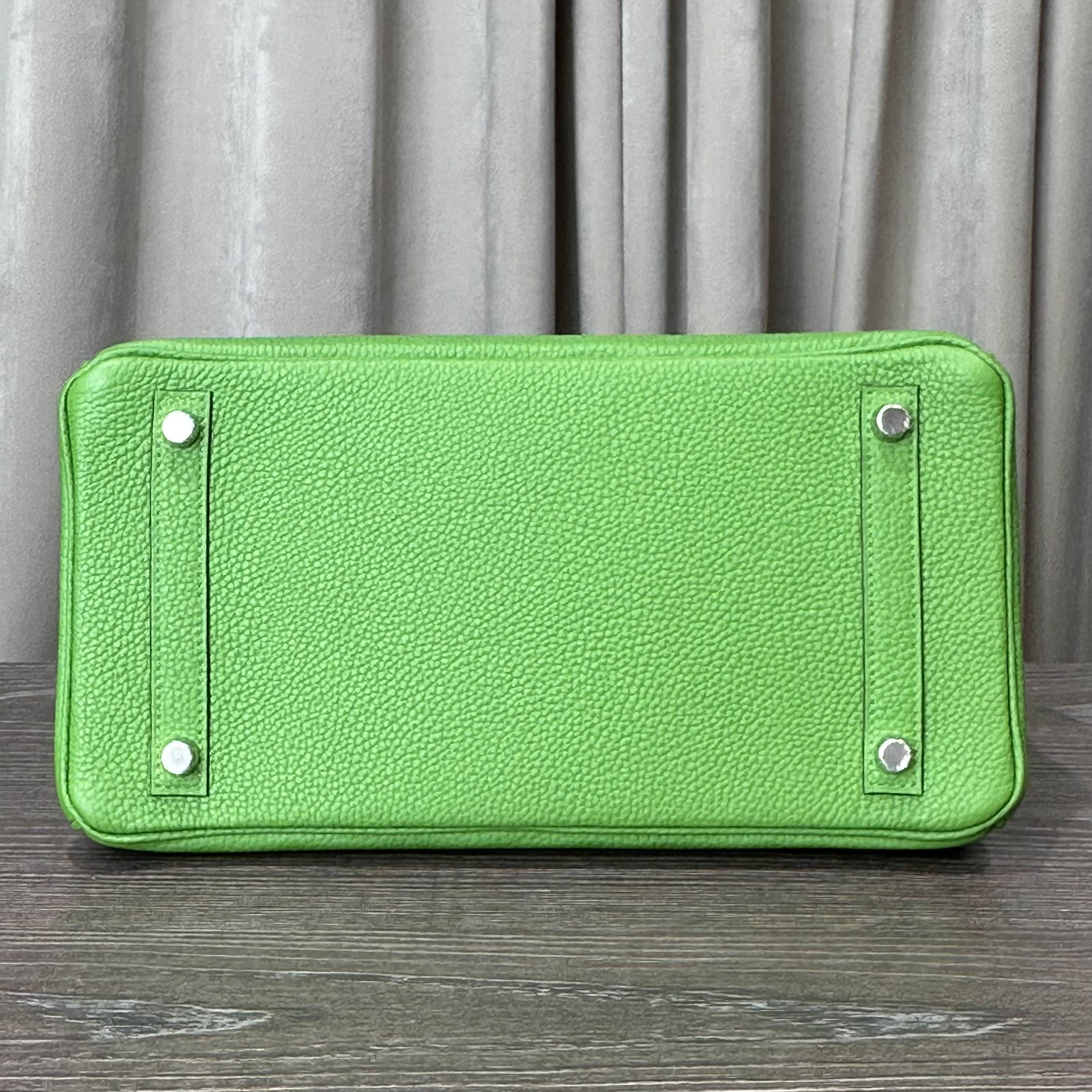 Hermès Vert Yucca Birkin 30 Togo Palladium Hardware