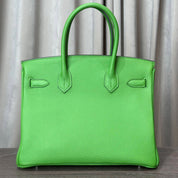 Hermès Vert Yucca Birkin 30 Togo Palladium Hardware