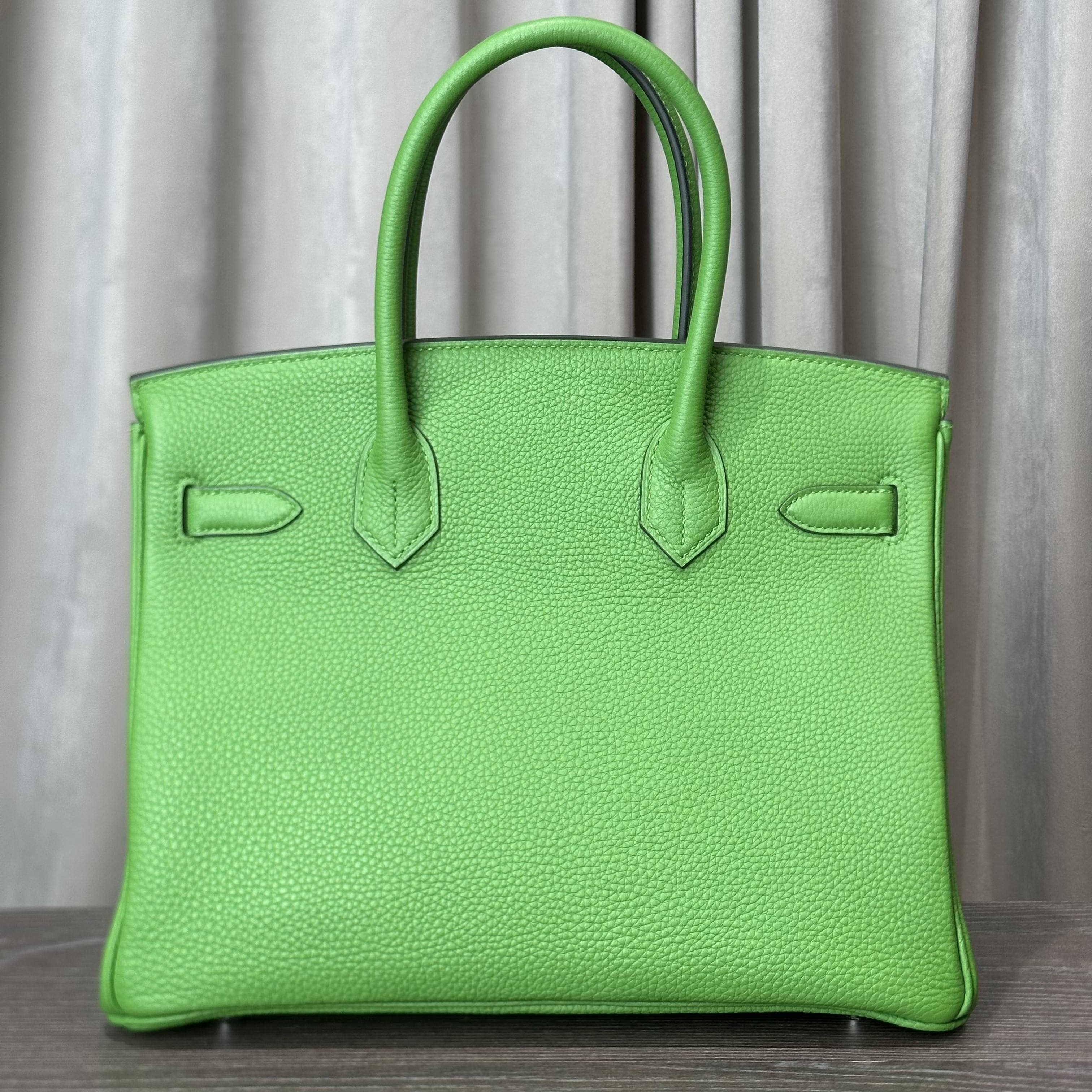 Hermès Vert Yucca Birkin 30 Togo Palladium Hardware