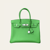 Hermès Vert Yucca Birkin 30 Togo Palladium Hardware