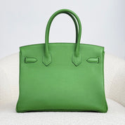 Hermès Vert Yucca Birkin 30 Togo Palladium Hardware