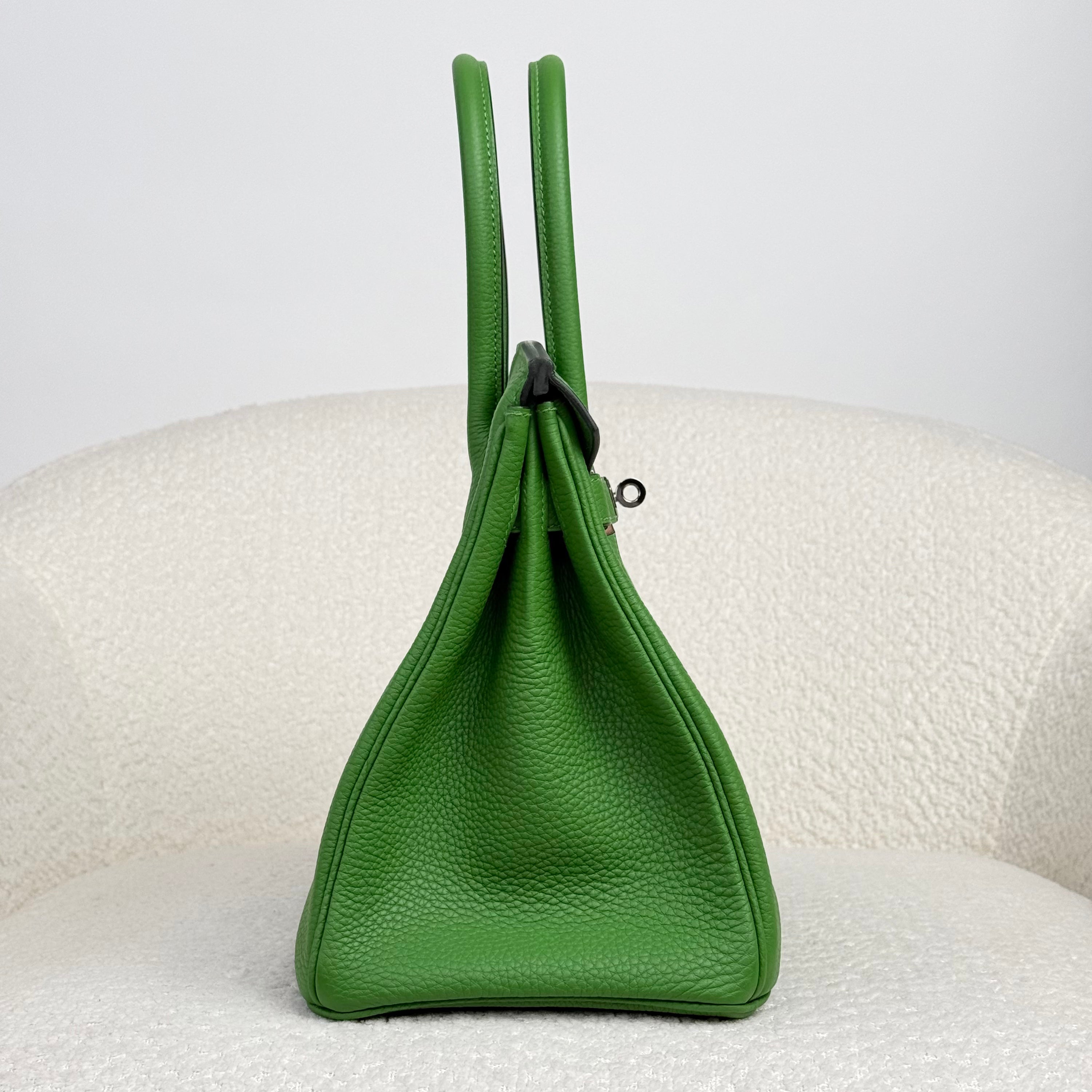 Hermès Vert Yucca Birkin 30 Togo Palladium Hardware
