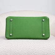 Hermès Vert Yucca Birkin 30 Togo Palladium Hardware
