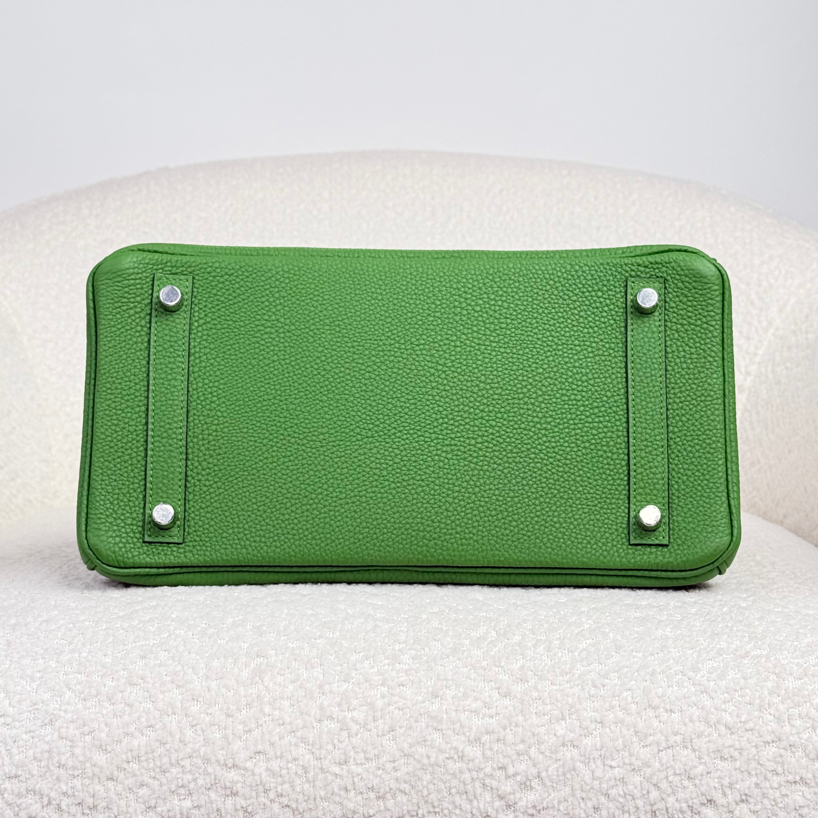 Hermès Vert Yucca Birkin 30 Togo Palladium Hardware