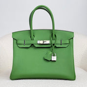 Hermès Vert Yucca Birkin 30 Togo Palladium Hardware