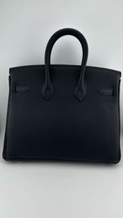 Hermès Birkin 25 Noir Togo Leather Gold Hardware