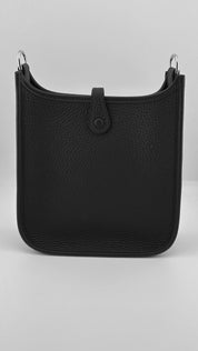 Hermès Mini Evelyne 16 Clemence Amazone Noir Palladium Hardware