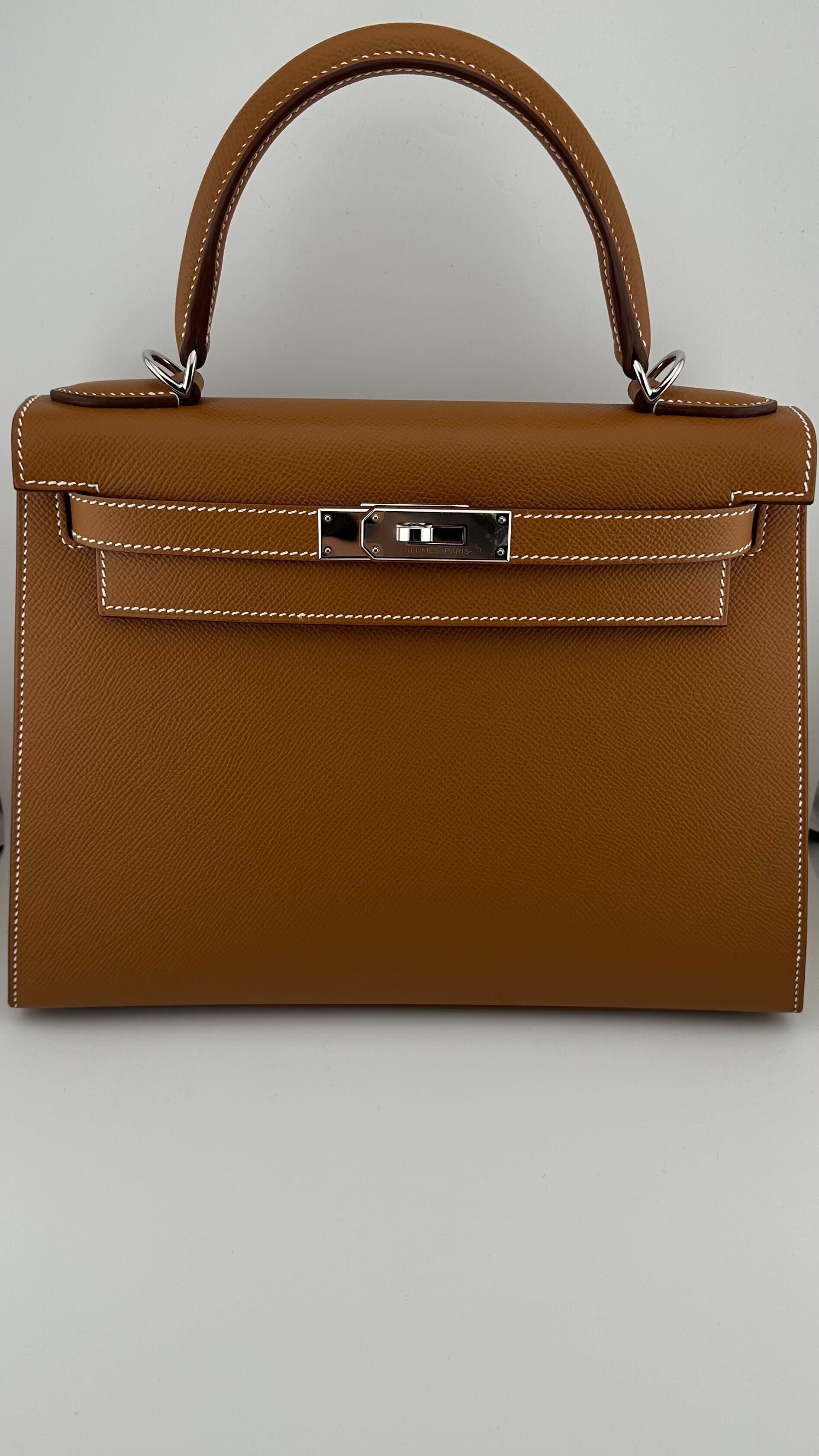 Hermès Kelly II 28 Sellier Epsom Gold Palladium Hardware