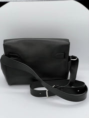 Hermès Kelly Messenger Noir Swift Leather Palladium Hardware