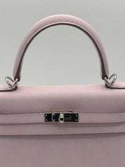 Hermès Kelly 25 Epsom Leather Mauve Pale Palladium Hardware