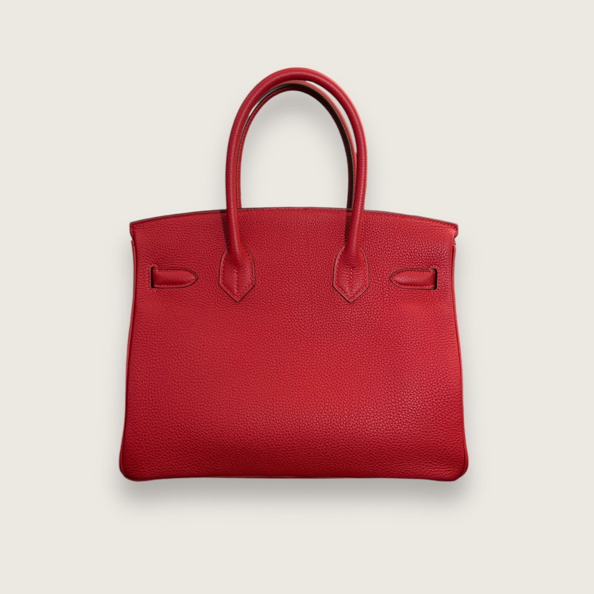 Hermès Birkin 30 Rouge Casque Togo Gold Hardware