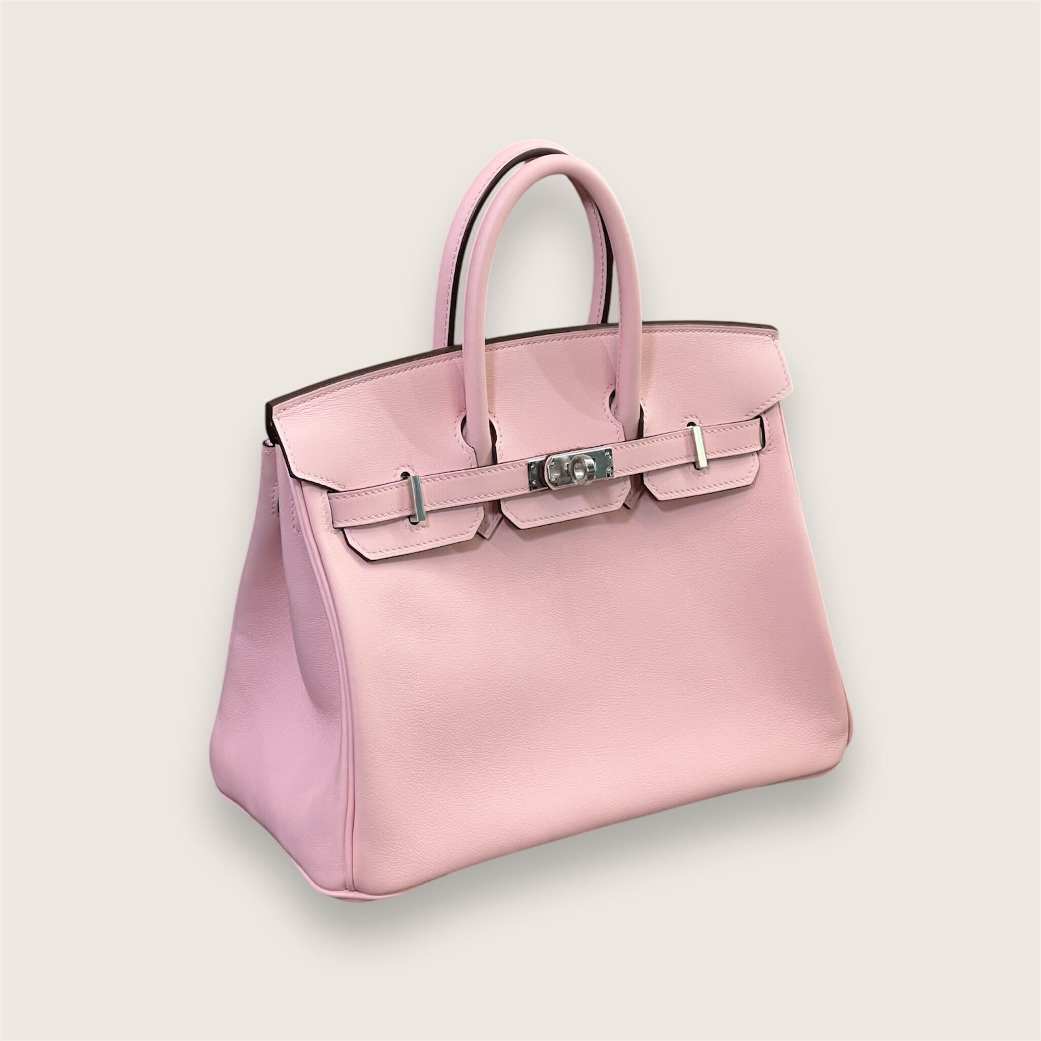 Hermès Birkin 25 Swift Rose Sakura Palladium Hardware