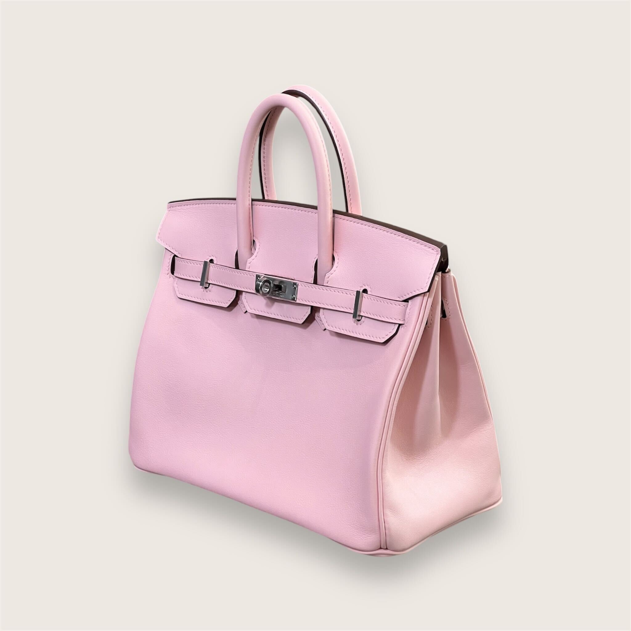 Hermès Birkin 25 Swift Rose Sakura Palladium Hardware