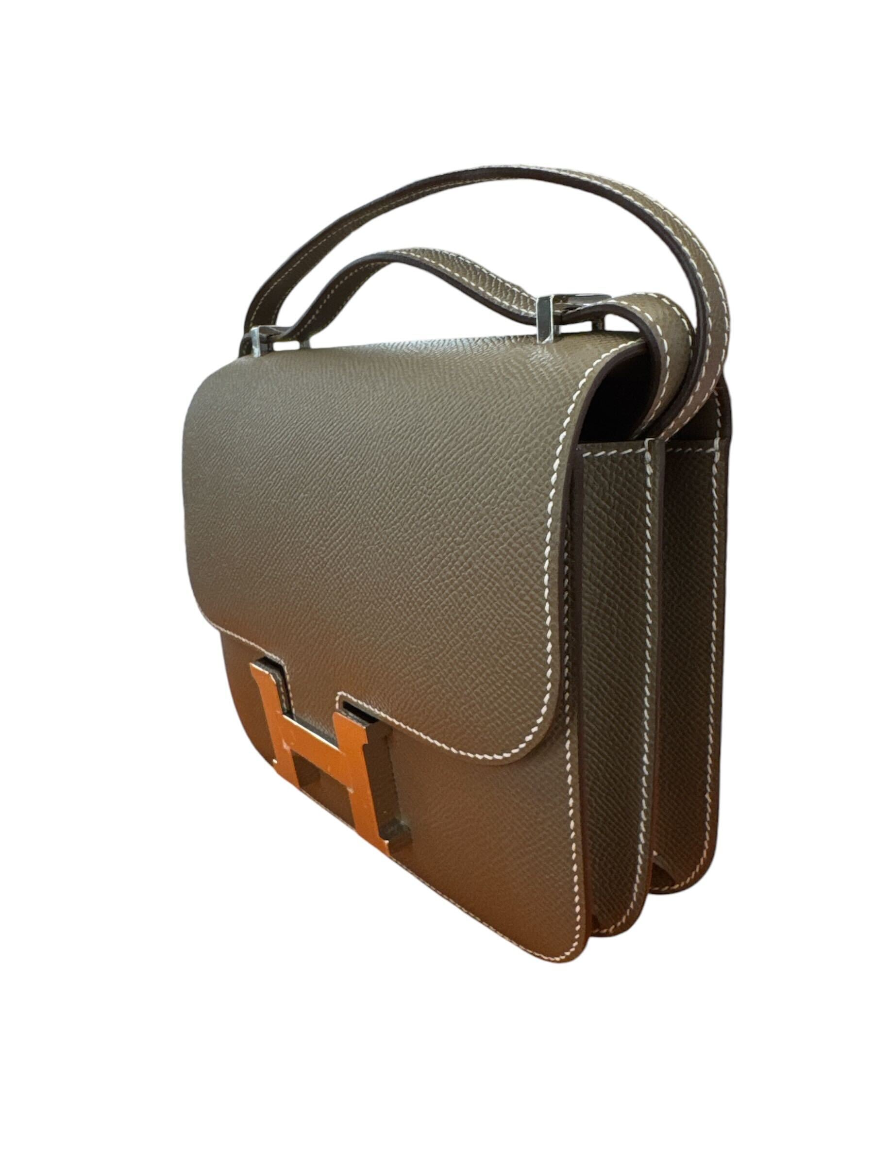 Hermès Constance 18 Epsom Etoupe Palladium Hardware