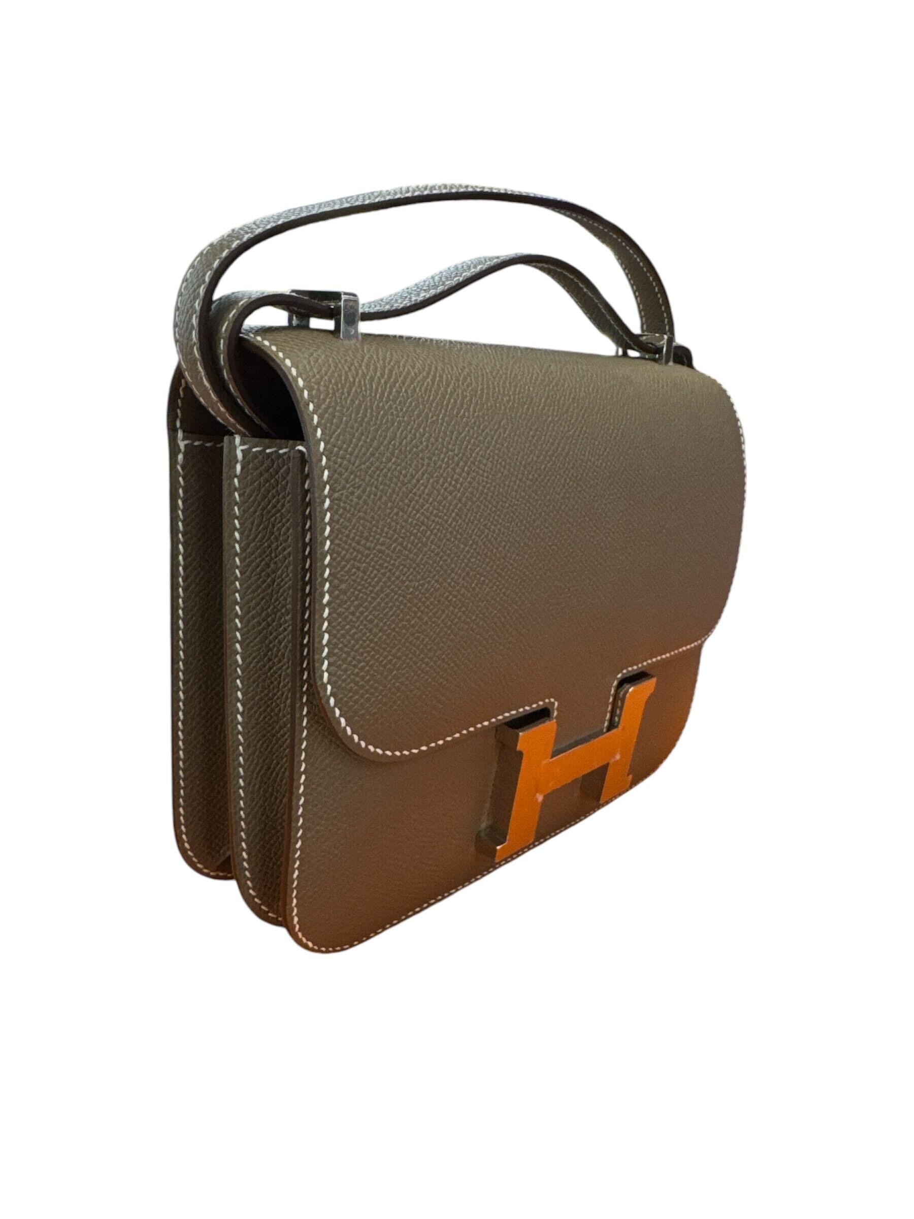 Hermès Constance 18 Epsom Etoupe Palladium Hardware