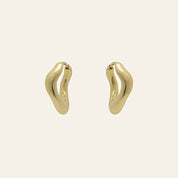 Isla Yellow Gold Wave Earrings