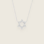 JA X Sammy Jacqueline Multi-Shape Diamond Star of David Necklace