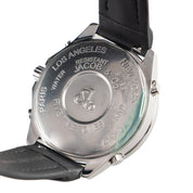 Jacob & Co. Five Time Zones JC-47WW 'Ladies' Stainless Steel Mother of Pearl Dial Diamond-Set