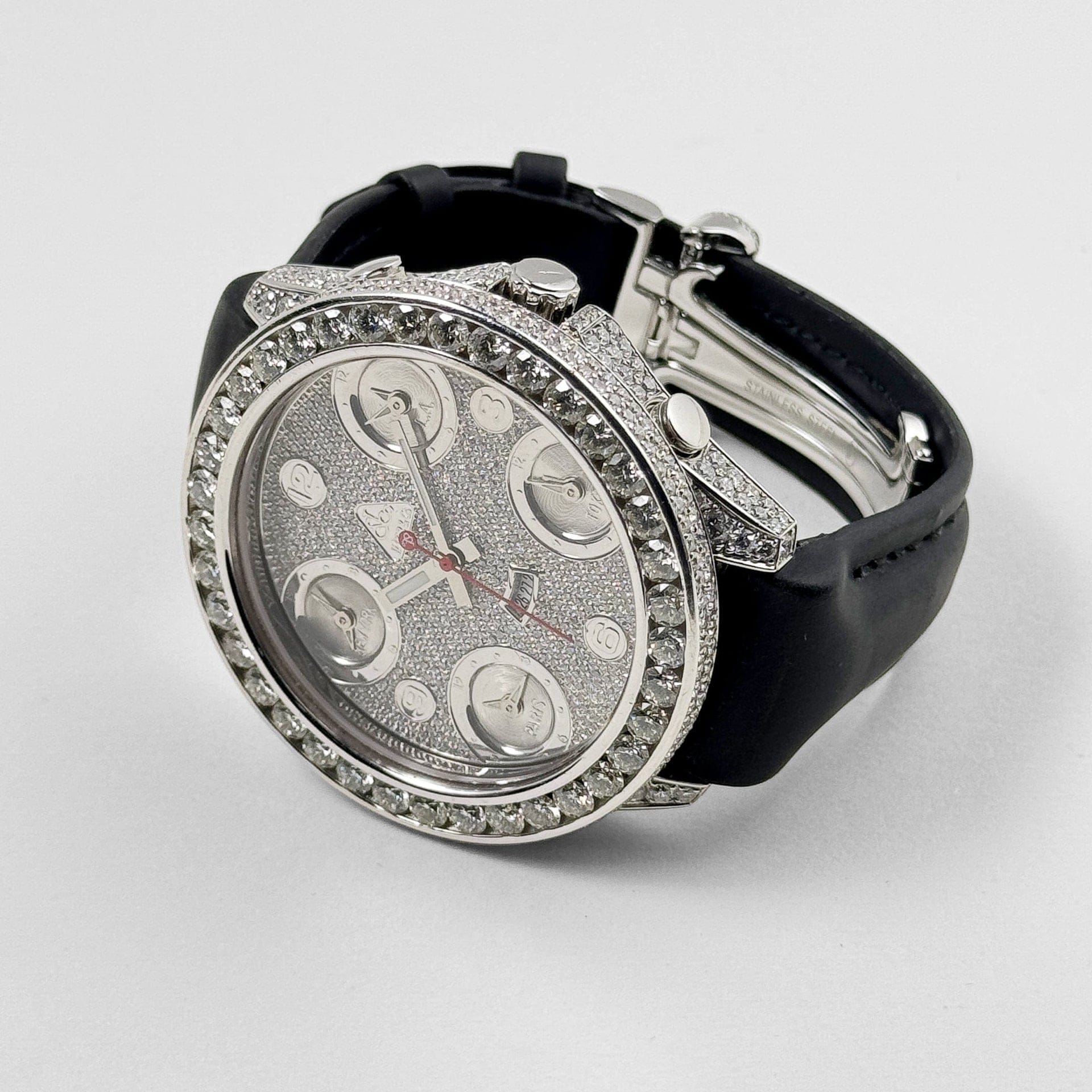 Jacob & Co. Five Time Zone Steel Diamond JCM-30