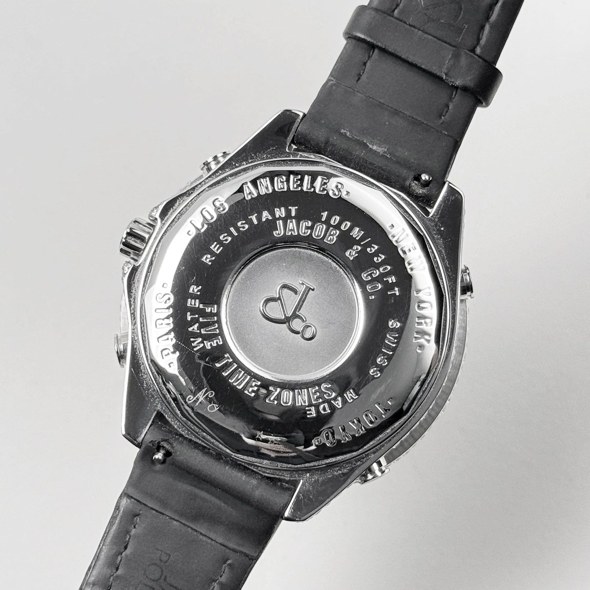 Jacob & Co. Five Time Zone Steel Diamond JCM-30