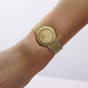 Jaeger-LeCoultre 4154 21 Yellow Gold Coin Malachite Secret Hours Dial Made For The Kingdom Of Saudi Arabia