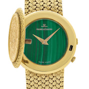 Jaeger-LeCoultre 4154 21 Yellow Gold Coin Malachite Secret Hours Dial Made For The Kingdom Of Saudi Arabia