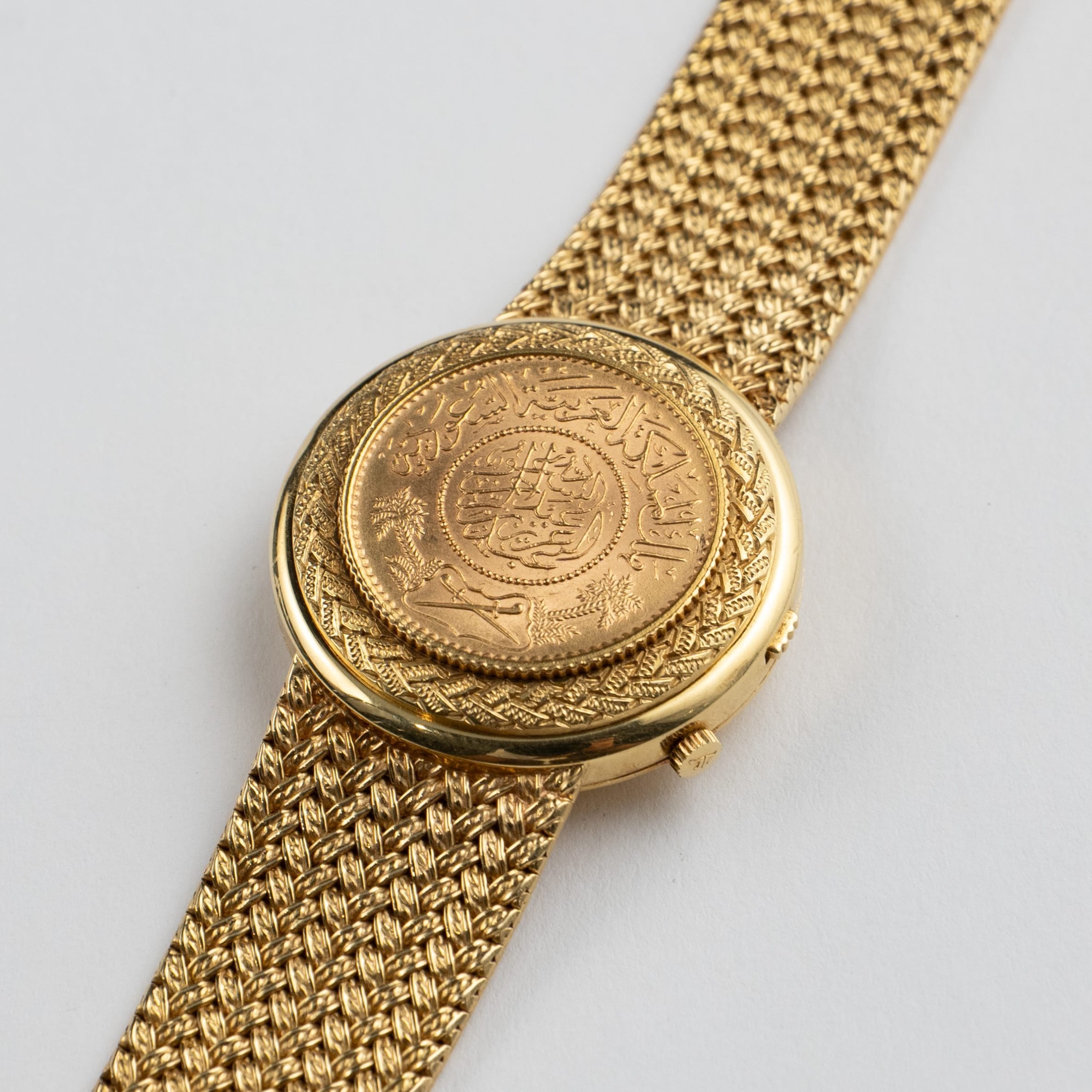 Jaeger-LeCoultre 4154 21 Yellow Gold Coin Malachite Secret Hours Dial Made For The Kingdom Of Saudi Arabia