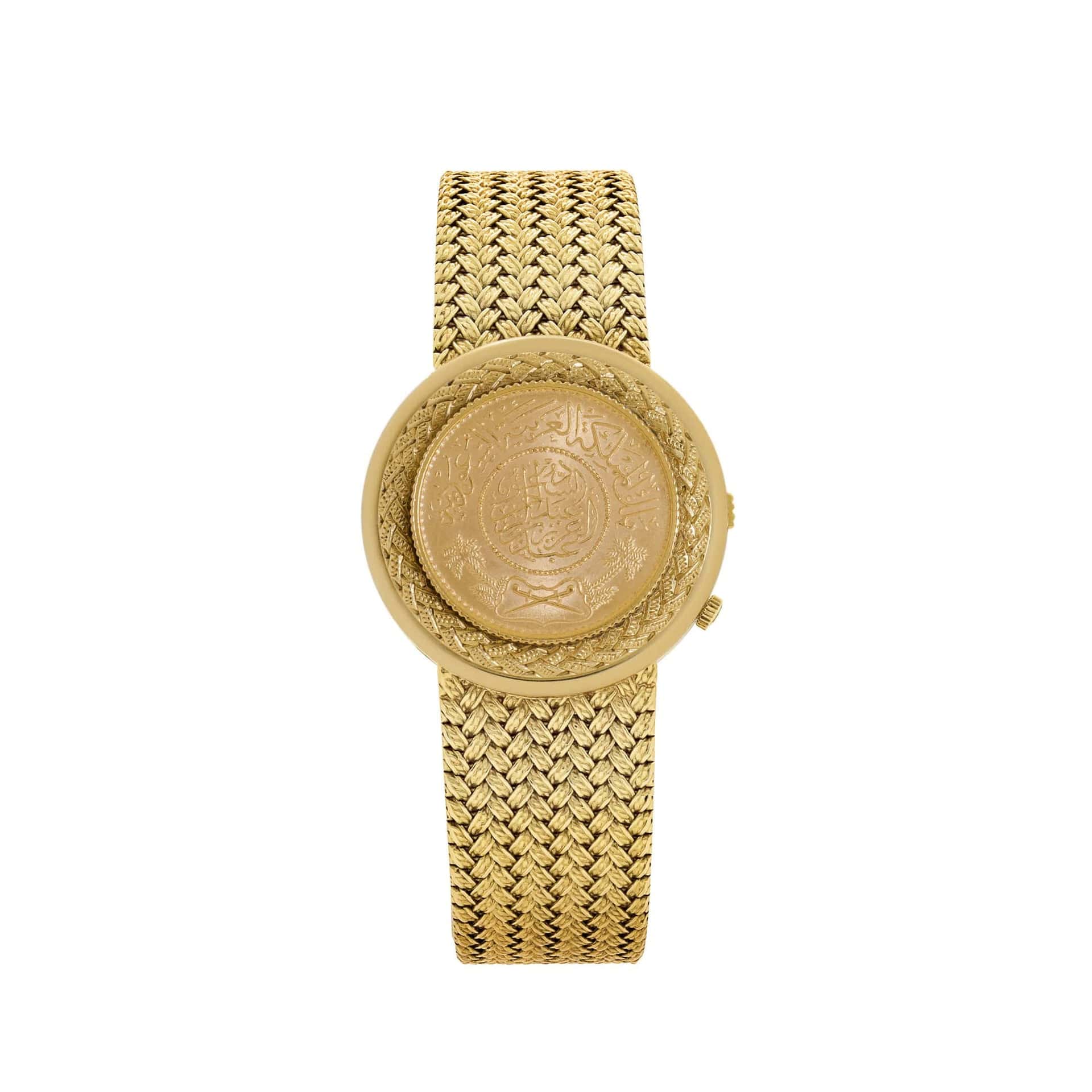 Jaeger-LeCoultre 4154 21 Yellow Gold Coin Malachite Secret Hours Dial Made For The Kingdom Of Saudi Arabia